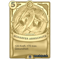 Scharfer Armschutz (gold)